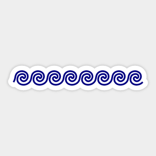 Traditional Greek Wave Sticker